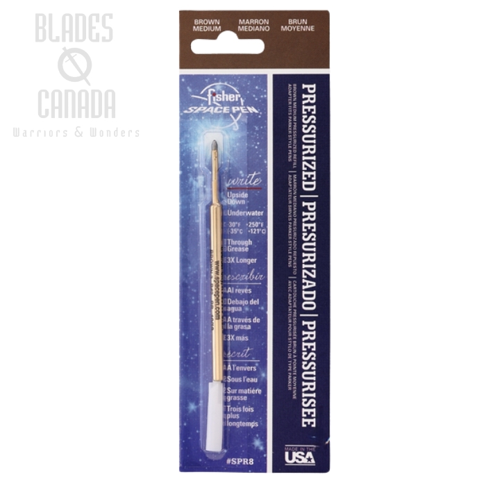 Fisher Space Pen Refill, Medium Ink Brown, FPSPR8